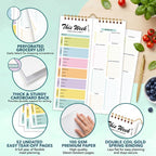 Magnetic Weekly Meal Planner Pad with Tear-Off Pages