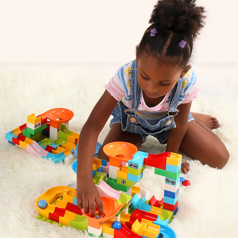 Marble Run Building Block Set - 168 Pieces