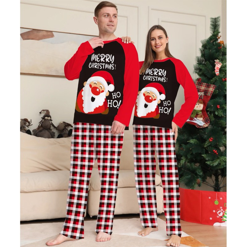 Matching Family Christmas Pajama Set - Long Sleeve Top and Pants