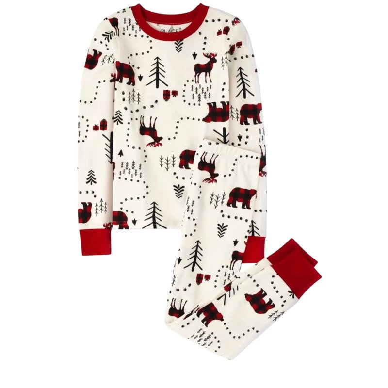 Matching Family Christmas Pajama Set - Long Sleeve Top and Pants