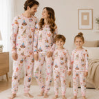 Matching Family Pyjama Sets - Long-Sleeve Top and Long Pants