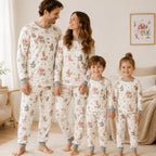 Matching Family Pyjama Sets - Long-Sleeve Top and Long Pants