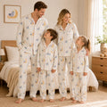 Matching Family Pyjama Sets - Long-Sleeve Top and Long Pants