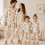 Matching Family Pyjama Sets - Long-Sleeve Top and Long Pants