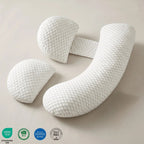Maternity Body Pillow - J-Shape with Detachable Cushion