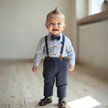 Men's Formal Suit Set - 3 Piece with Waistcoat and Bow Tie
