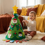 Montessori 3D Christmas Tree Toy with 24 Ornaments