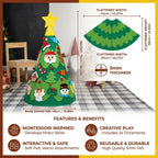 Montessori 3D Christmas Tree Toy with 24 Ornaments