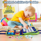 Montessori Activity Board - Portable Learning Toy with Multiple Activities