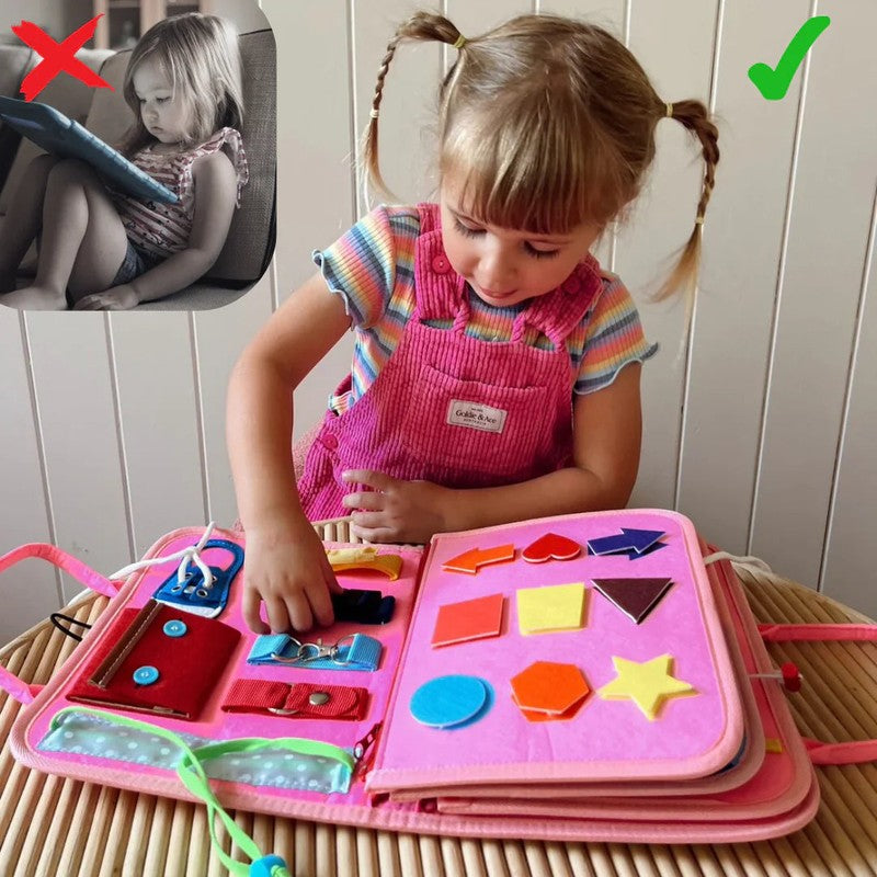 Montessori Activity Book for Toddlers - Interactive Learning Toy