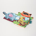 Montessori Baby Cloth Book with Hand Puppet - Interactive Animal Theme