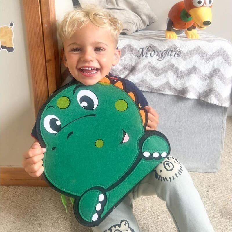 Montessori Busy Board Dinosaur Shape - Multi Activity Panel