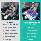 Montessori Busy Board - Foldable with Multiple Activity Panels