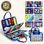 Montessori Busy Board - Foldable with Multiple Activity Panels