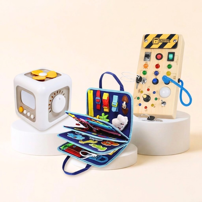 Montessori Educational Toy Bundle - 3-Piece Set for Toddlers