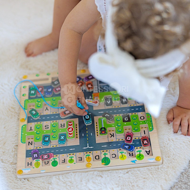 Montessori Magnetic Alphabet Maze Board - Educational Toy for Toddlers