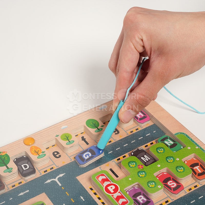 Montessori Magnetic Alphabet Maze Board - Educational Toy for Toddlers