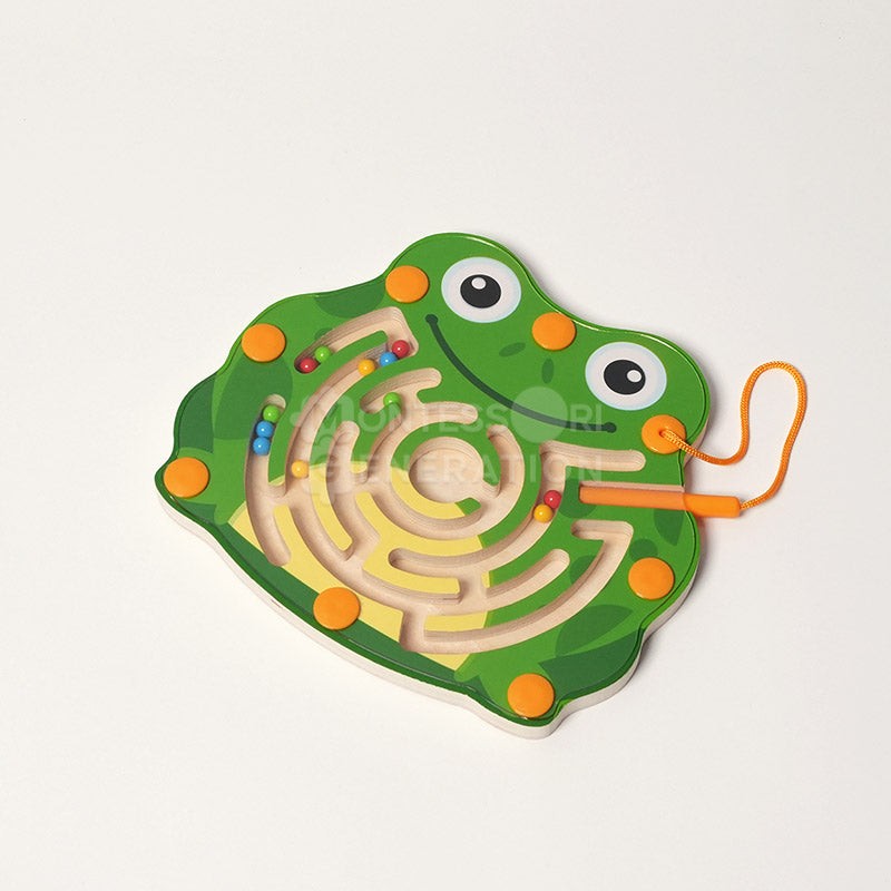 Montessori Magnetic Maze Toy - Wooden Educational Board