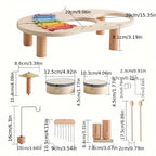 Montessori Music Table - Wooden Musical Instrument Set