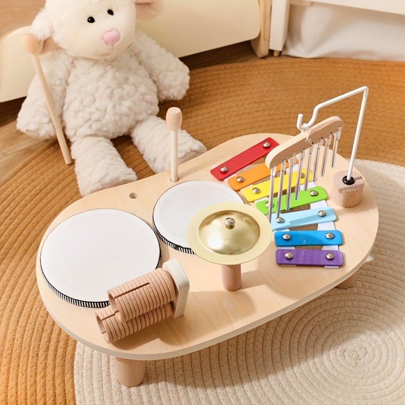 Montessori Music Table - Wooden Musical Instrument Set