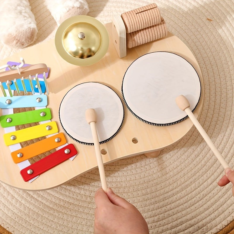 Montessori Music Table - Wooden Musical Instrument Set