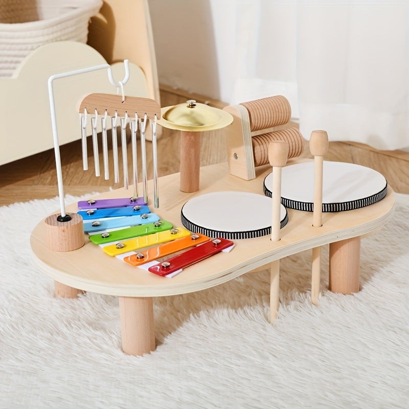 Montessori Music Table - Wooden Musical Instrument Set