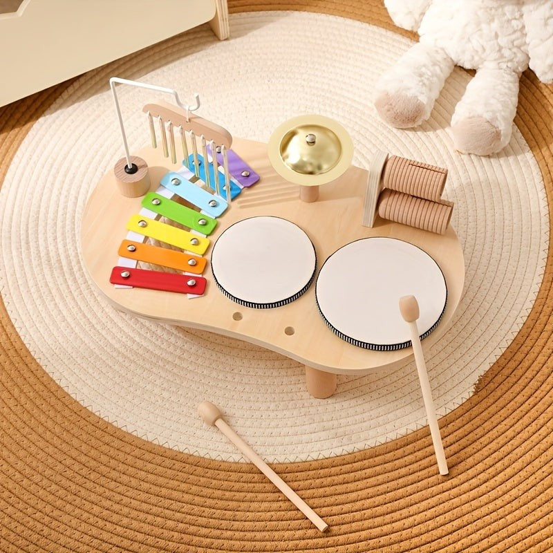 Montessori Music Table - Wooden Musical Instrument Set
