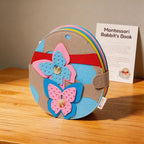 Montessori Quiet Book - Interactive Activity Pages with Finger Puppets