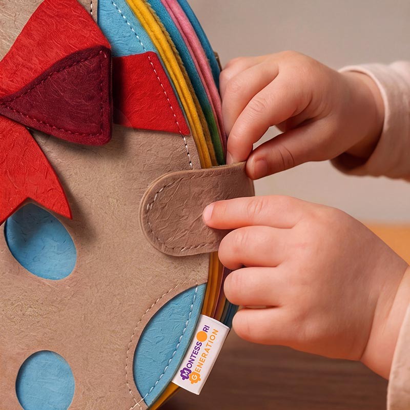 Montessori Quiet Book - Interactive Activity Pages with Finger Puppets