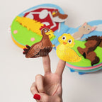 Montessori Quiet Book - Interactive Activity Pages with Finger Puppets