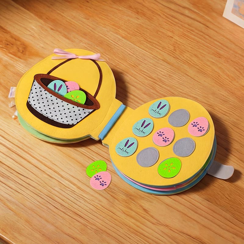 Montessori Quiet Book - Interactive Activity Pages with Finger Puppets