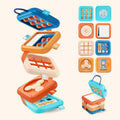 Montessori Sensory Activity Toy - 7-in-1 Fold-Out Panels with Braided Handle