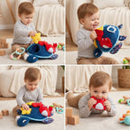 Montessori Sensory Activity Toy - Turtle Shape with Removable Sea Creature Figures