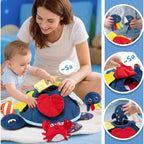 Montessori Sensory Activity Toy - Turtle Shape with Removable Sea Creature Figures