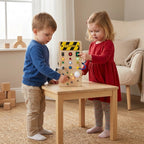 Montessori Sensory Busy Board - Wooden Motor Skills Toy