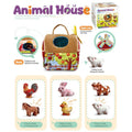 Montessori Sensory Farm Animal Toy Set with Carry Bag
