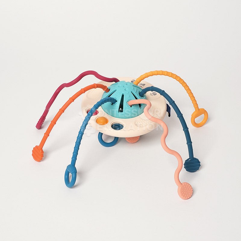 Montessori Sensory Pulling Toy - Teething Toy for Babies