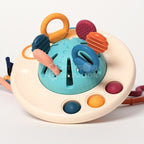 Montessori Sensory Pulling Toy - Teething Toy for Babies