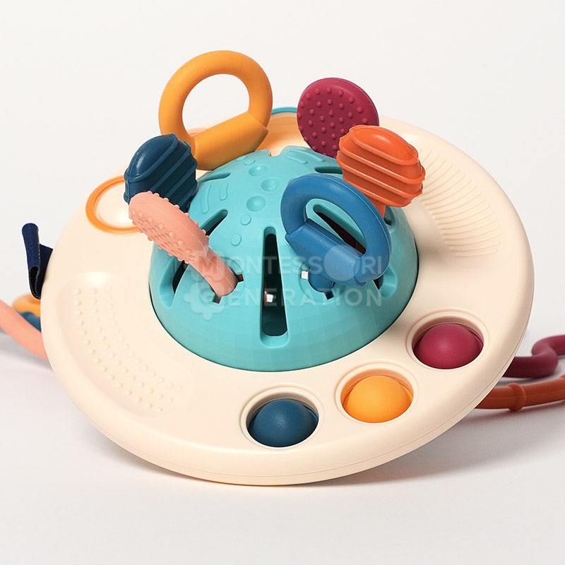 Montessori Sensory Pulling Toy - Teething Toy for Babies