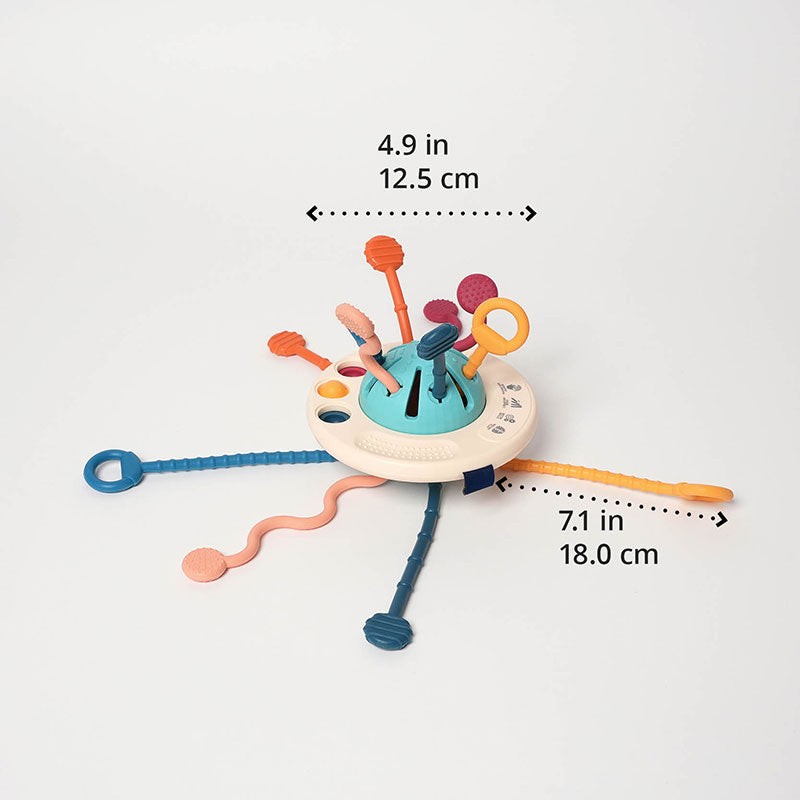 Montessori Sensory Pulling Toy - Teething Toy for Babies