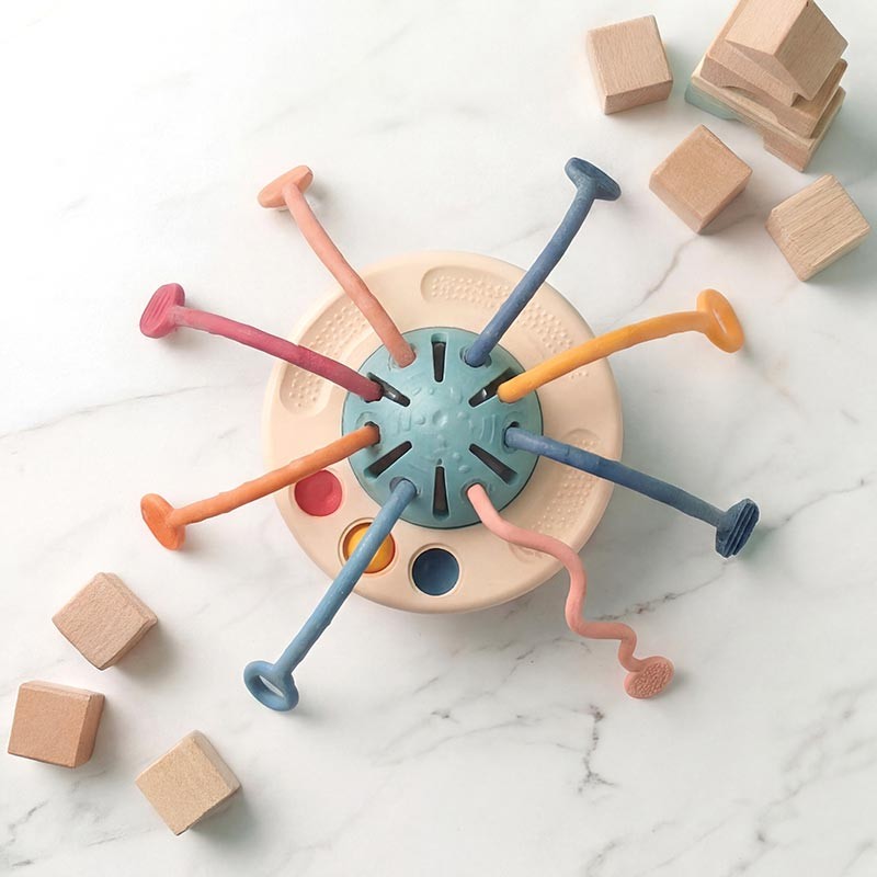 Montessori Sensory Pulling Toy - Teething Toy for Babies