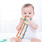 Montessori Sensory Pulling Toy - Teething Toy for Babies