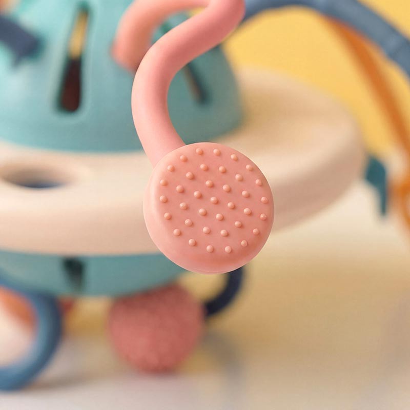 Montessori Sensory Pulling Toy - Teething Toy for Babies