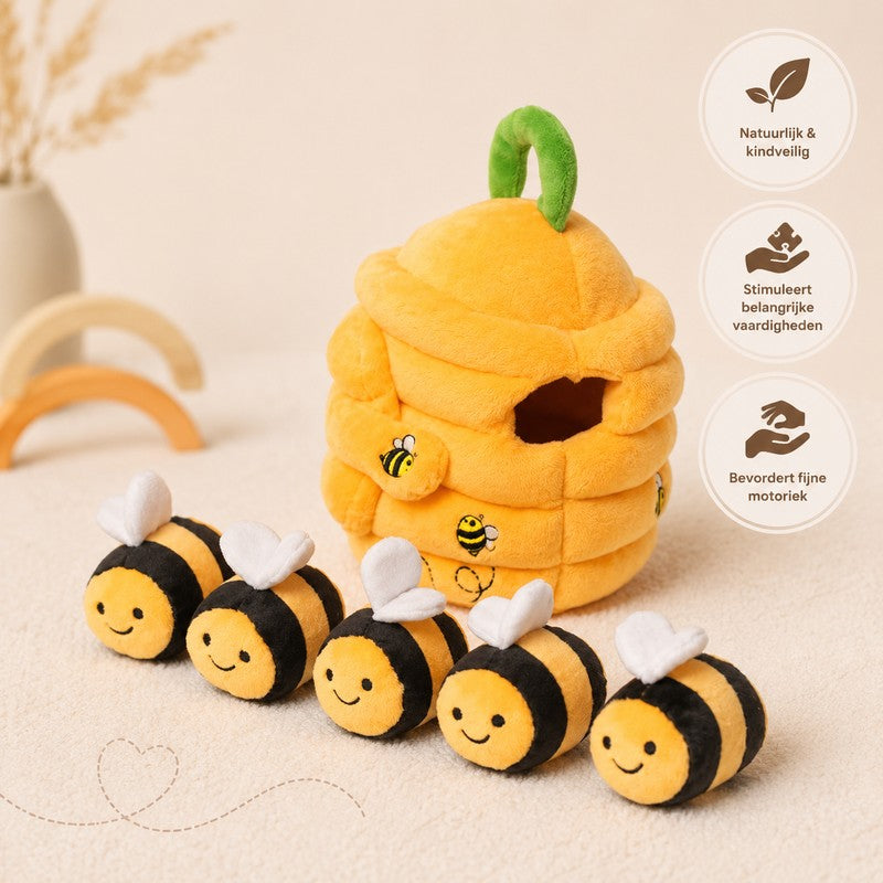 Montessori Sensory Toy Set - Beehive with Bee Figures