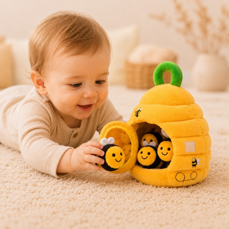 Montessori Sensory Toy Set - Beehive with Bee Figures