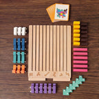 Montessori Shape-Fitting Puzzle Set - Wooden Brain Block Toy