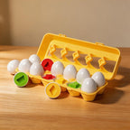 Montessori Shape-Matching Egg Toy Set for Toddlers