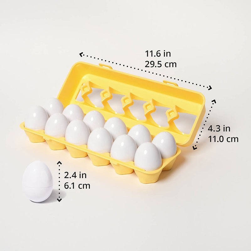 Montessori Shape-Matching Egg Toy Set for Toddlers