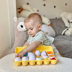 Montessori Shape-Matching Egg Toy Set for Toddlers