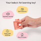 Montessori Silicone Squeaky Block Set - Sensory Exploration